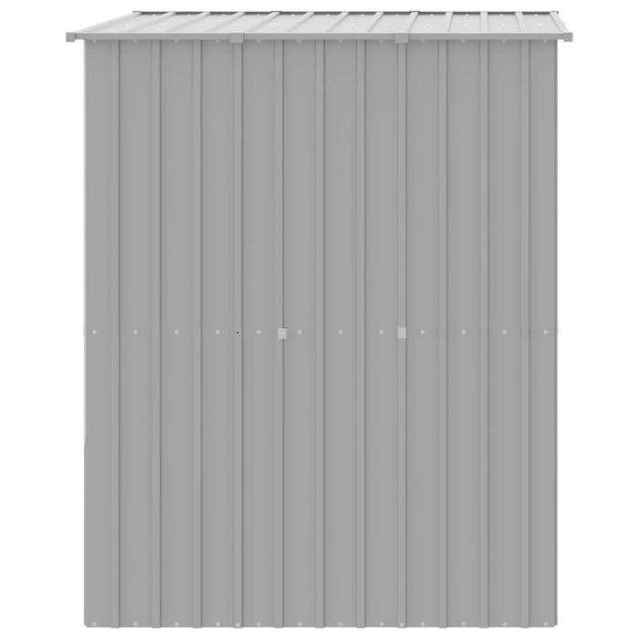 Cușcă câine acoperiș gri deschis 165x153x181 cm oțel galvanizat - WALTI WALTI