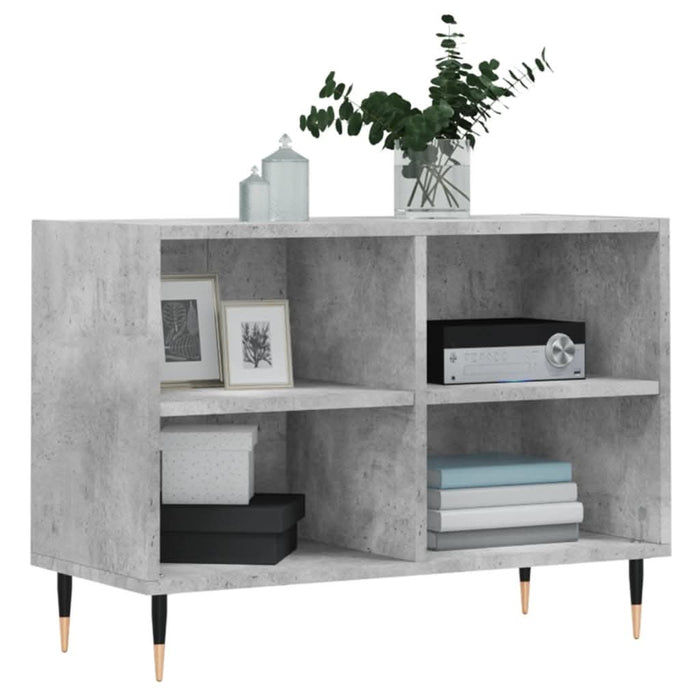 Comodă TV, gri beton, 69,5x30x50 cm, lemn compozit - WALTI WALTI
