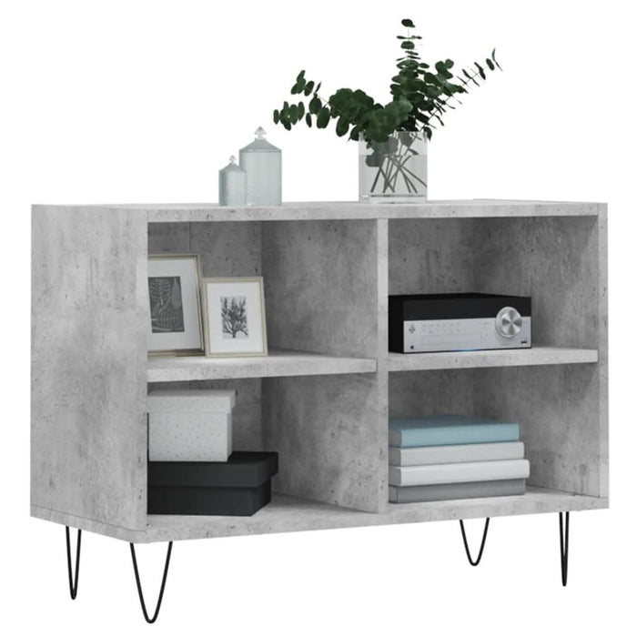 Comodă TV, gri beton, 69,5x30x50 cm, lemn compozit - WALTI WALTI