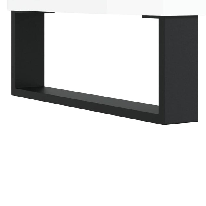 Comodă TV, alb extralucios, 103,5x30x50 cm, lemn compozit - WALTI WALTI