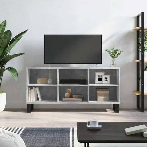 Comodă TV, gri beton, 103,5x30x50 cm, lemn compozit - WALTI WALTI