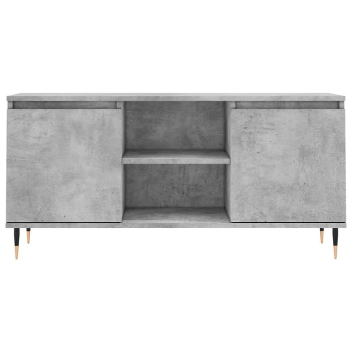 Comodă TV, gri beton, 104x35x50 cm, lemn compozit - WALTI WALTI