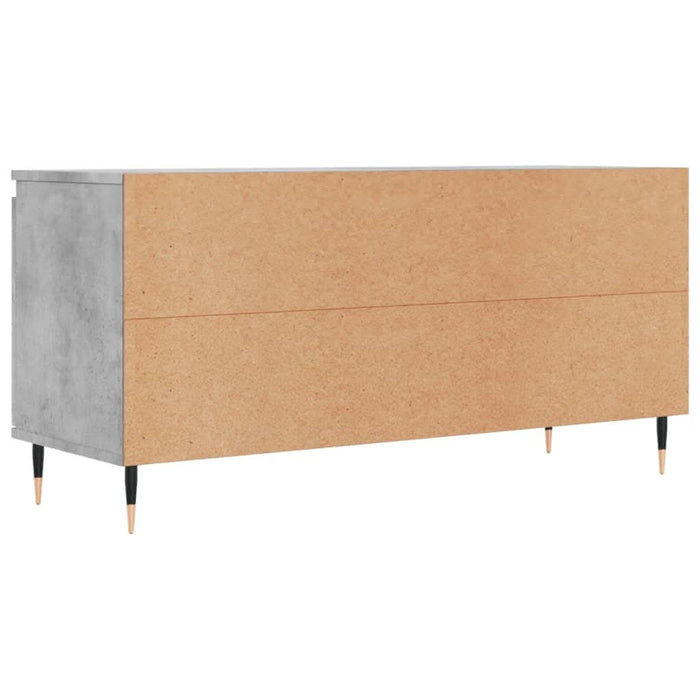 Comodă TV, gri beton, 104x35x50 cm, lemn compozit - WALTI WALTI