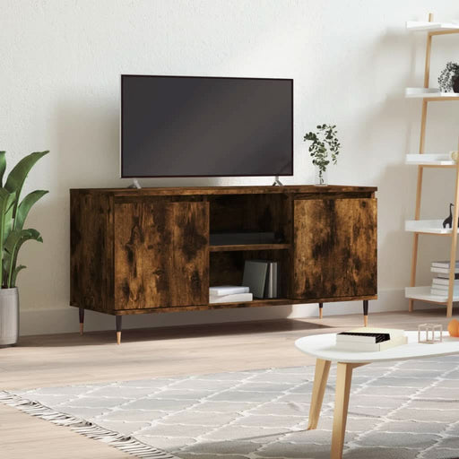 Comodă TV, stejar fumuriu, 104x35x50 cm, lemn compozit - WALTI WALTI