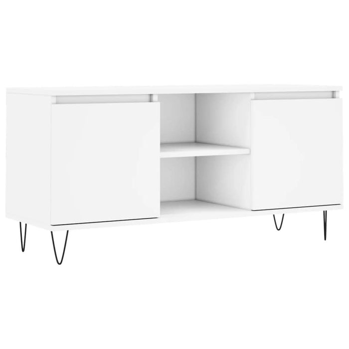 Comodă TV, alb, 104x35x50 cm, lemn compozit - WALTI WALTI