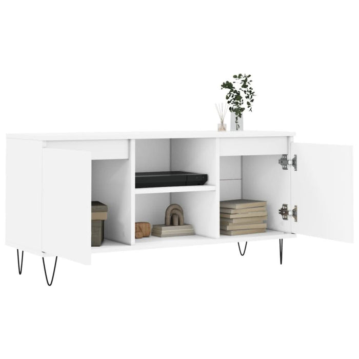 Comodă TV, alb, 104x35x50 cm, lemn compozit - WALTI WALTI
