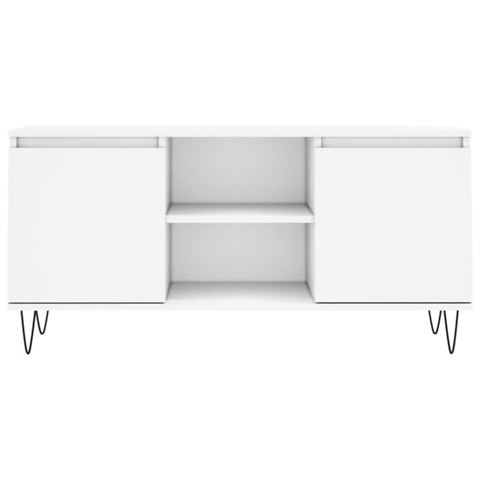 Comodă TV, alb, 104x35x50 cm, lemn compozit - WALTI WALTI