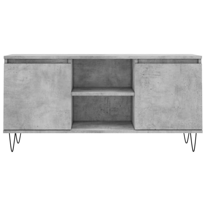 Comodă TV, gri beton, 104x35x50 cm, lemn compozit - WALTI WALTI