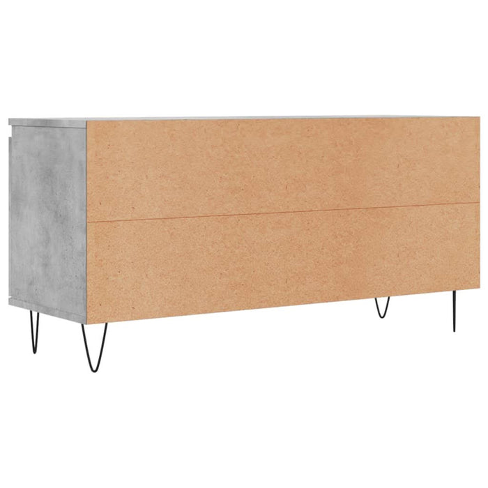 Comodă TV, gri beton, 104x35x50 cm, lemn compozit - WALTI WALTI