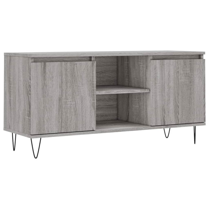 Comodă TV, gri sonoma, 104x35x50 cm, lemn compozit - WALTI WALTI