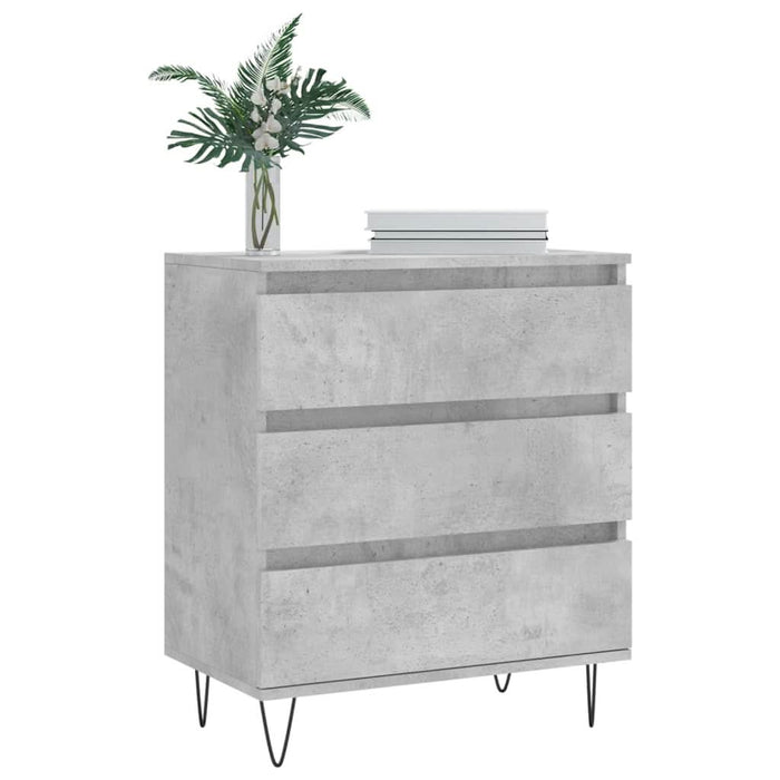 Servantă, gri beton, 60x35x70 cm, lemn prelucrat - WALTI WALTI
