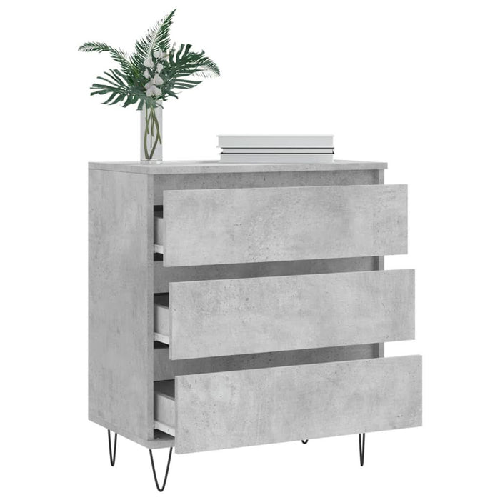 Servantă, gri beton, 60x35x70 cm, lemn prelucrat - WALTI WALTI