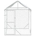 Padoc de exterior cu acoperiș argintiu 2x2x2,5m oțel galvanizat - WALTI WALTI