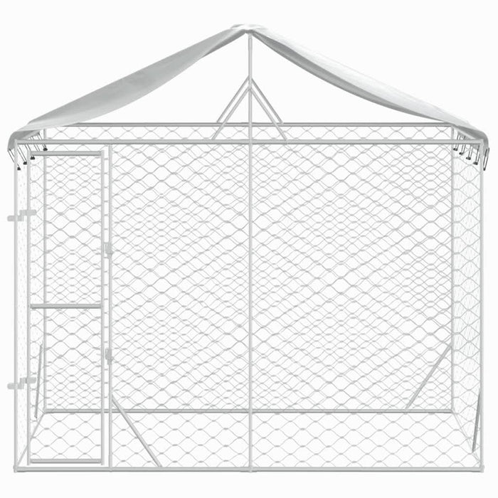 Padoc de exterior&acoperiș argintiu 3x1,5x2,5 m oțel galvanizat - WALTI WALTI