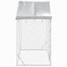 Padoc de exterior&acoperiș argintiu 3x1,5x2,5 m oțel galvanizat - WALTI WALTI