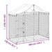 Padoc de exterior&acoperiș argintiu 3x1,5x2,5 m oțel galvanizat - WALTI WALTI