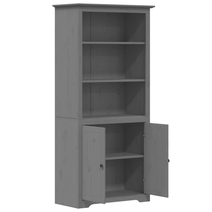 Bibliotecă "BODO", gri, 80x40x172 cm, lemn masiv de pin - WALTI WALTI