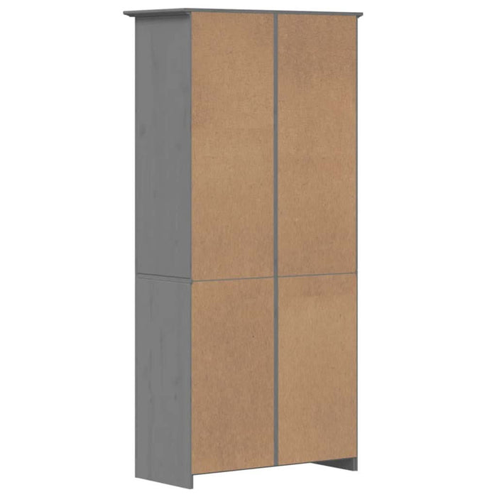Bibliotecă "BODO", gri, 80x40x172 cm, lemn masiv de pin - WALTI WALTI