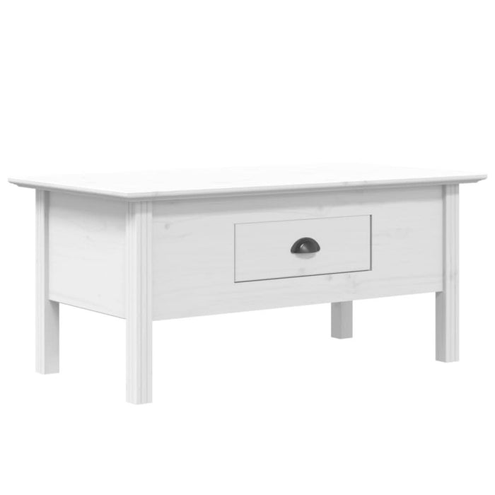 Măsuță de cafea BODO, alb, 100x55x45 cm, lemn masiv de pin - WALTI WALTI