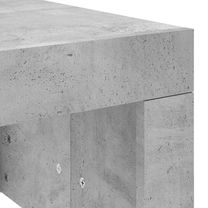 Măsuță de cafea, gri beton, 102x50x36 cm, lemn prelucrat - WALTI WALTI
