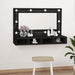 Dulap cu oglindă și LED, negru, 90x31,5x62 cm - WALTI WALTI