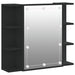 Dulap cu oglindă și LED, negru, 70x16,5x60 cm - WALTI WALTI