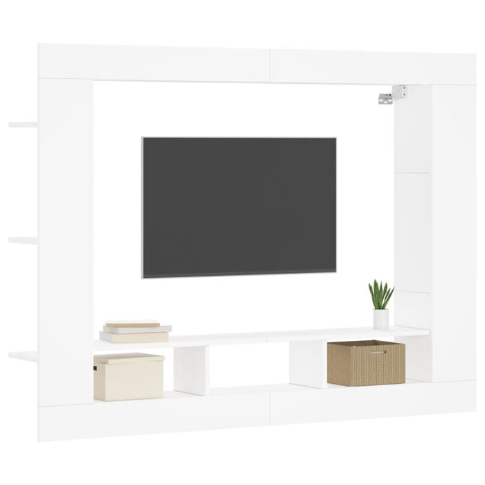 Comodă TV, alb, 152x22x113 cm, lemn prelucrat - WALTI WALTI