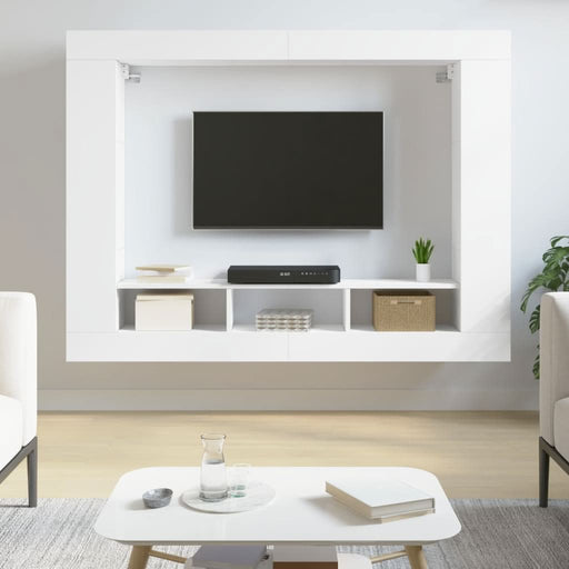 Comodă TV, alb, 152x22x113 cm, lemn prelucrat - WALTI WALTI
