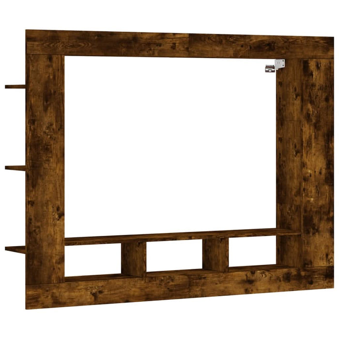 Dulap TV, stejar fumuriu, 152x22x113 cm, lemn prelucrat - WALTI WALTI