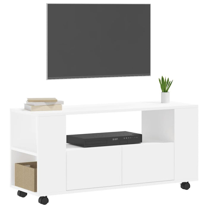 Comodă TV, alb, 102x34,5x43 cm, lemn prelucrat - WALTI WALTI