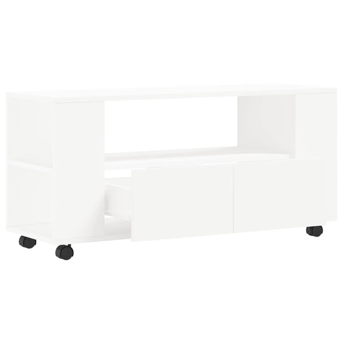 Comodă TV, alb, 102x34,5x43 cm, lemn prelucrat - WALTI WALTI