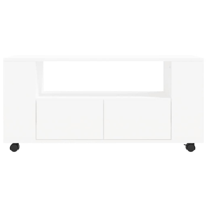 Comodă TV, alb, 102x34,5x43 cm, lemn prelucrat - WALTI WALTI