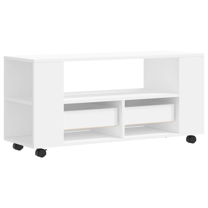 Comodă TV, alb, 102x34,5x43 cm, lemn prelucrat - WALTI WALTI