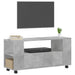Comodă TV, gri beton, 102x34,5x43 cm, lemn prelucrat - WALTI WALTI