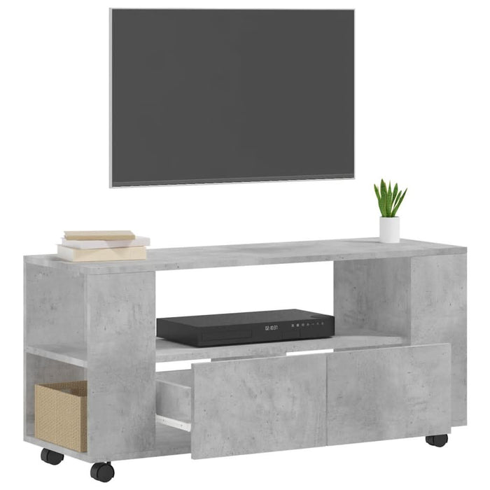 Comodă TV, gri beton, 102x34,5x43 cm, lemn prelucrat - WALTI WALTI