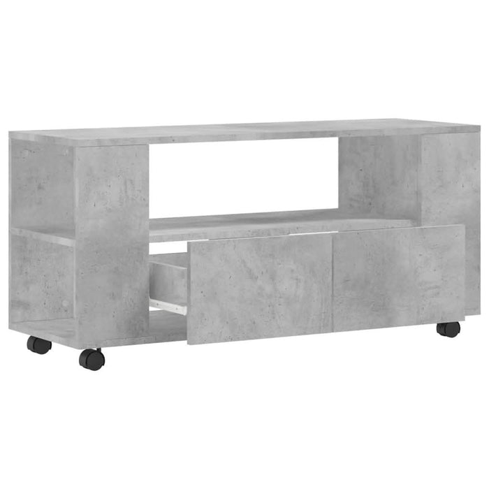 Comodă TV, gri beton, 102x34,5x43 cm, lemn prelucrat - WALTI WALTI