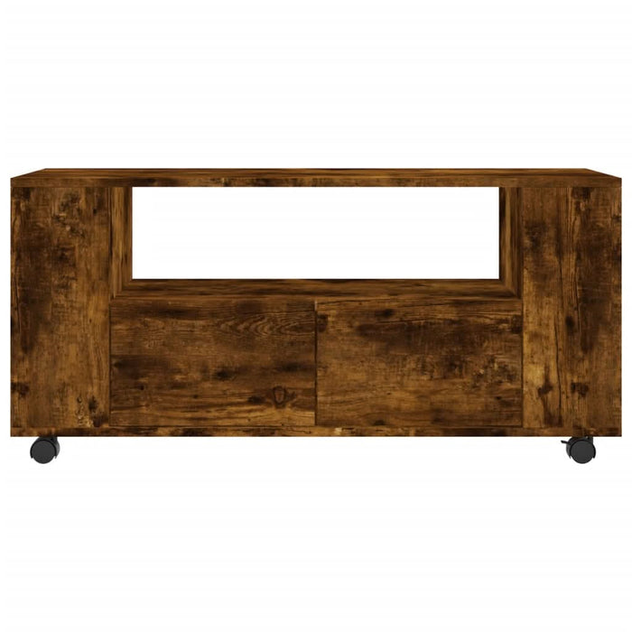 Comodă TV, stejar fumuriu, 102x34,5x43 cm, lemn prelucrat - WALTI WALTI