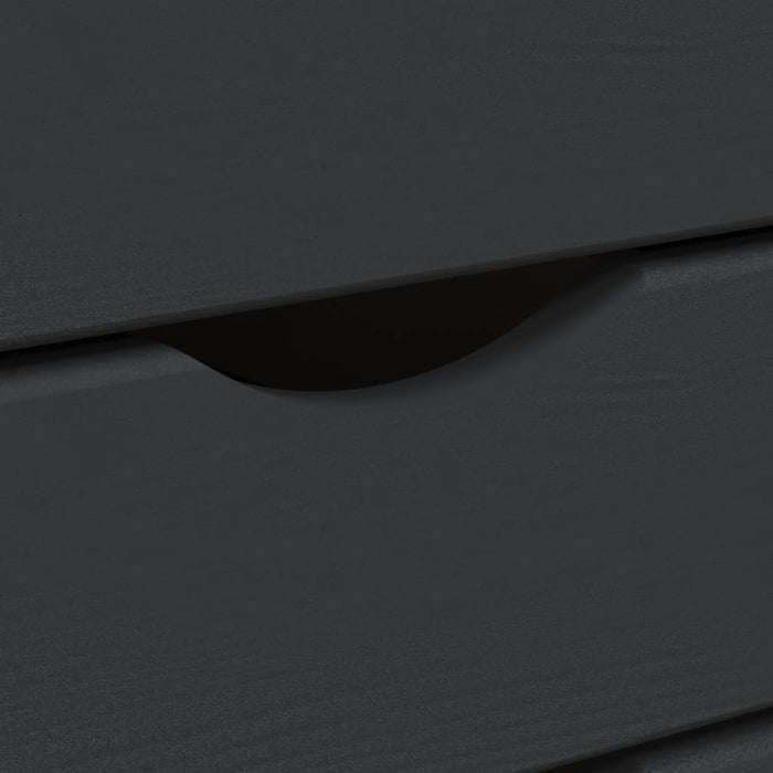 Dulap rulant cu sertare MOSS, gri, lemn masiv de pin - WALTI WALTI