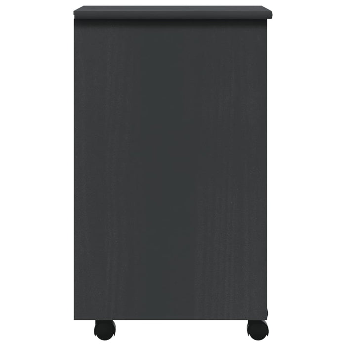 Dulap rulant cu sertare MOSS, gri, lemn masiv de pin - WALTI WALTI