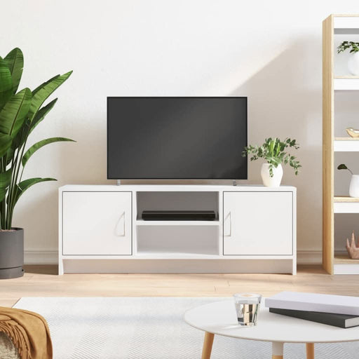 Dulap TV, alb, 102x30x37,5 cm, lemn compozit - WALTI WALTI