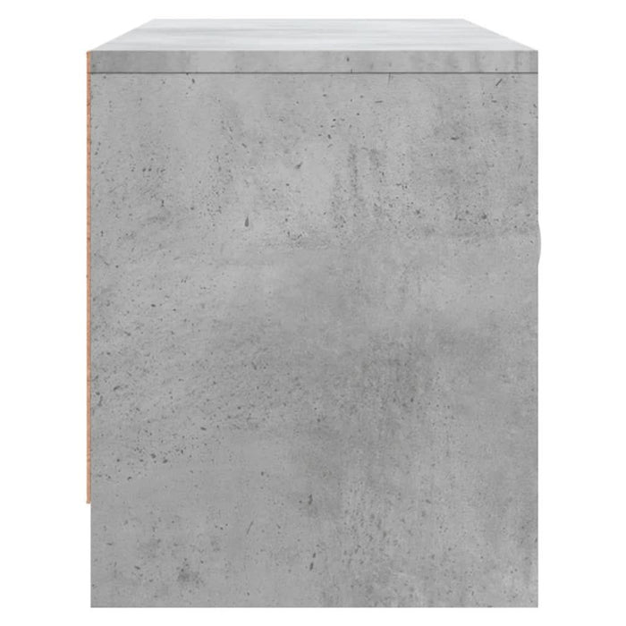 Comodă TV, gri beton, 102x30x37,5 cm, lemn prelucrat - WALTI WALTI