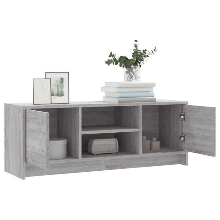 Dulap TV, gri sonoma, 102x30x37,5 cm, lemn prelucrat - WALTI WALTI
