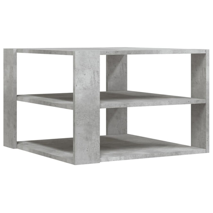 Măsuță de cafea, gri beton, 59,5x59,5x40 cm, lemn compozit - WALTI WALTI