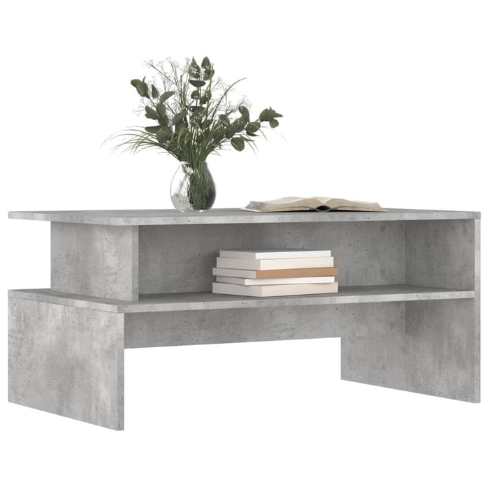Măsuță de cafea, gri beton, 90x55x42,5 cm, lemn prelucrat - WALTI WALTI