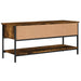 Dulap TV, stejar afumat, 100x35x45 cm, lemn prelucrat - WALTI WALTI
