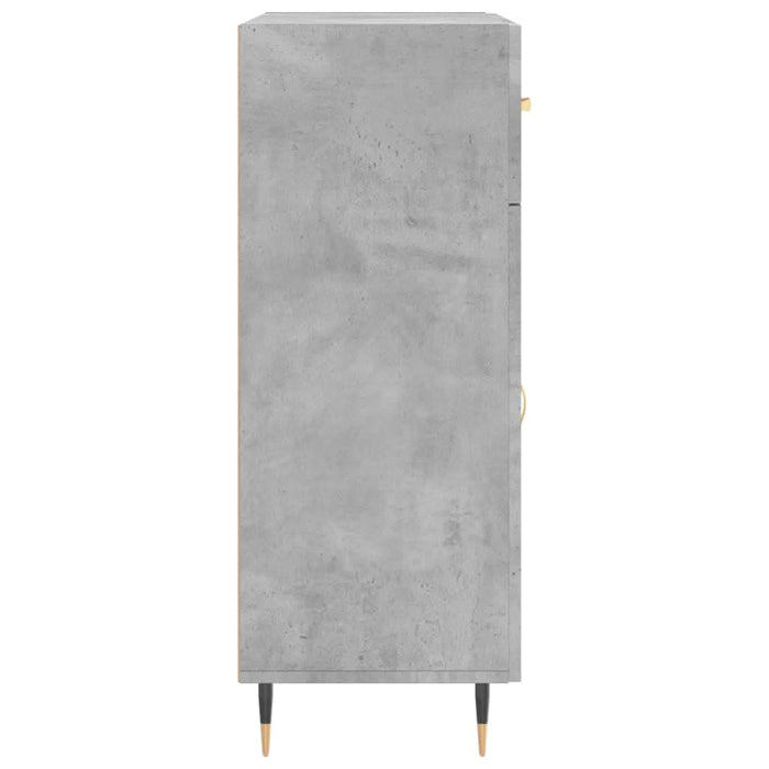 Servantă, gri beton, 69,5x34x90 cm, lemn compozit - WALTI WALTI