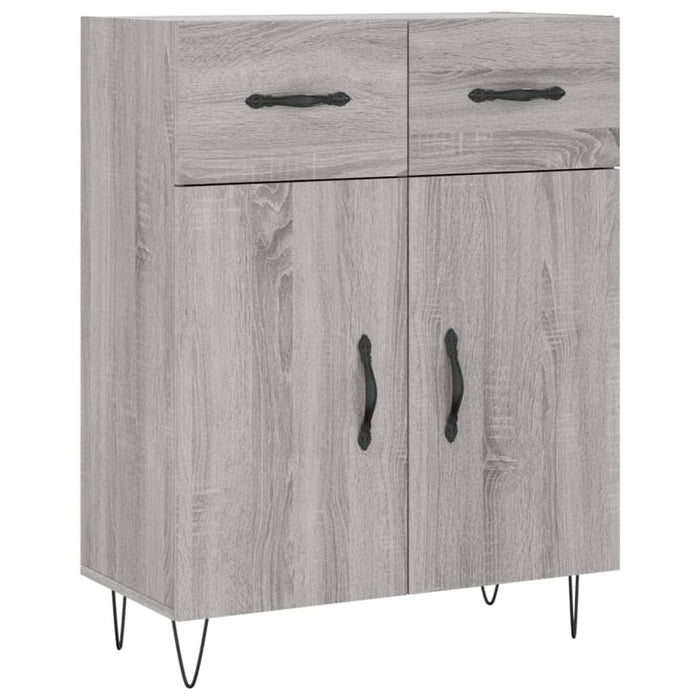 Servantă, gri sonoma, 69,5x34x90 cm, lemn compozit - WALTI WALTI