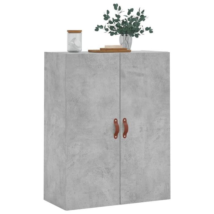 Dulap cu montaj pe perete, gri beton, 69,5x34x90 cm - WALTI WALTI