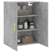 Dulap cu montaj pe perete, gri beton, 69,5x34x90 cm - WALTI WALTI