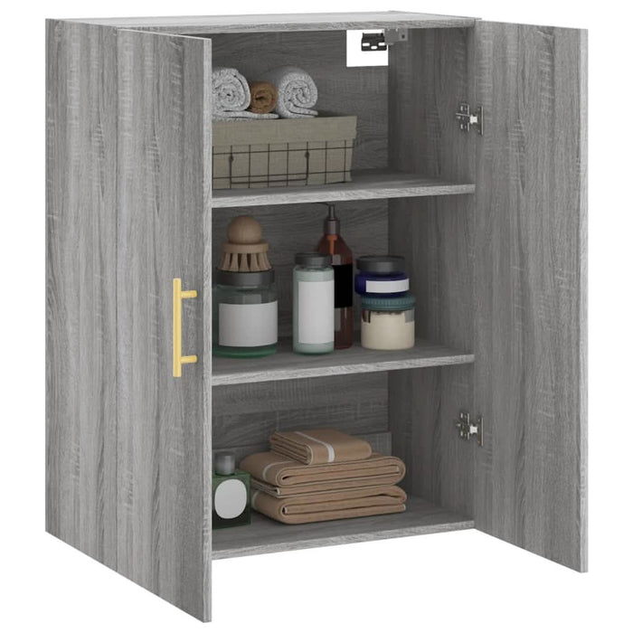 Dulap montat pe perete, gri sonoma, 69,5x34x90 cm - WALTI WALTI